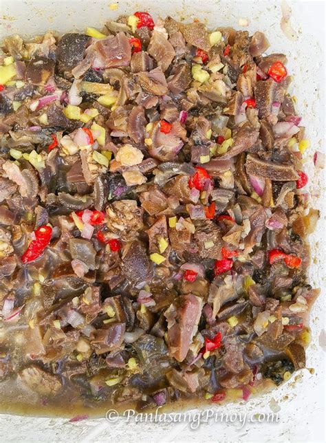 Kilawing Kambing Recipe (Chopped Goatskin Kilawin).